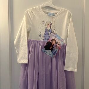 Disney Frozen Dress with White and Lavender